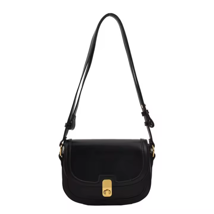 Bolso cruzado de cuero PU para mujer, bandolera de hombro con solapa femenina, de diseñador, Otoño, 2022 - 1
