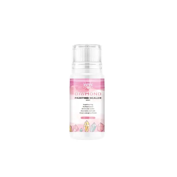 Sellador de pintura de diamante, pegamento transparente anticaída, brillo mejorado, bricolaje, 120ML - 1