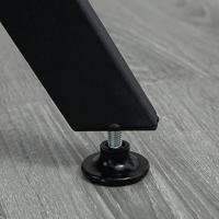 Mesa de comedor redonda industrial con tapa de madera y marco de acero para salón, carga 60 kg Ø90x76 cm - details 5