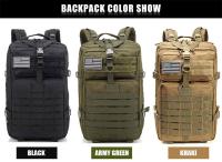 Mochila Táctica Impermeable de 50L Diseño Sólido de Nylon Ideal para Senderismo, Camping, Viajes Deportes y Exteriores - details 5