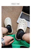 Agujero zapatos de los hombres de verano nuevo desgaste sandalias deportes zapatos de playa sandalias de los hombres de un pie medio bolsa de apoyo cabeza - details 6
