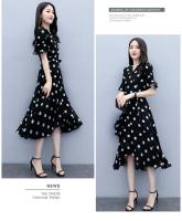 Elegante Vestido de Lentejuelas de Verano Cintura Delgada, Cuello en V, Estilo Godesa, Fibra de Poliéster, Largo hasta el Suelo - details 10