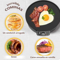 Crepera Cecotec Fun Crepestone 1000W - Placa de Piedra Antiadherente - Rodillo y Espátula Incluidos - details 6