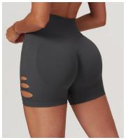 Pantalones de Yoga Deportivos sin Costuras Cintura Alta, Levantamiento de Cadillas, Transpirables para Entrenamiento Material de Nylon - details 11