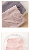 Bragas de algodón de cintura alta para mujeres talla grande M-5XL 4Pcs ropa interior femenina transpirable sexy lencería sin costuras instrucciones de cuidado de tela lavado a mano - details 8