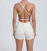 Conjunto de entrenamiento de ejercicio para mujer, traje de yoga, ropa deportiva, mono de gimnasio, rojo, verano, 2024 - details 8