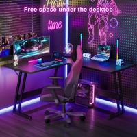 Mesa de Juego en Forma de L 130x130cm Soporte para Monitor Soporte para Auriculares - details 83