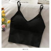 Top Deportivo para Mujer Camisola sin Mangas con Sujetador Incorporado Color Sólido Estilo Crop - details 1