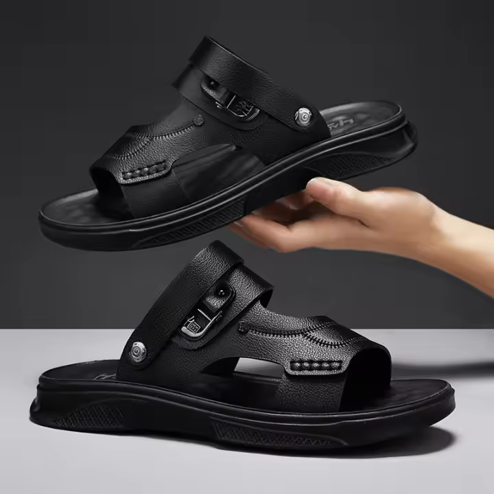 Nuevas sandalias 2025 de los hombres de verano de los hombres de la plataforma exterior desgaste playa antideslizante sandalias de doble propósito papá zapatillas resistentes al desgaste - 1