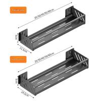 Estante de almacenamiento de condimentos de acero inoxidable para cocina y baño, herramientas pequeñas, montado en la pared, A - details 4
