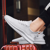 Otoño Versátil Extra Grande 45 Flyknit Deportes y Ocio 46 Zapatos de Moda de Malla Transpirable para Hombre 47 Negro - details 13