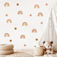 Pegatinas De Pared Boho Arcoíris Punk Dots Nubes Para Dormitorio De Niñas Decoración De Habitación Removible Arte Para Nursery - details 5