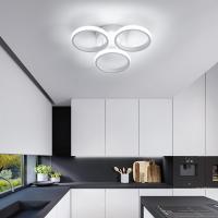 Goeco Lámpara LED Diseño Moderno nórdico 24W de Iluminación Blanca Instalación en techo semi-flush - details 5