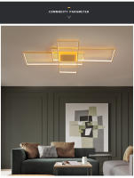Lámpara de Techo Rectangular Grande TOMAXIN 140CM para Sala Dormitorio Iluminación Moderna Led Control Remoto Material Aluminio Producto Peligroso Normal - details 2