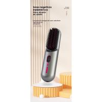 inalámbrico pelo alisado peine iones negativos no dañan el cabello portátil rizador de pelo alisado varilla recta clip de placa de curling recto de doble uso de alto cráneo superior esponjoso dios dispositivo! - details 7