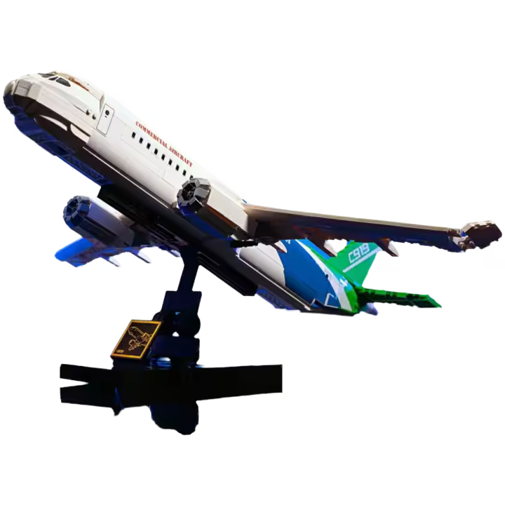 Bloques De Construcción Boeing Dreamliner 1601PCS Juguetes Educativos Para Niños Decoración De Escritorio Regalos Para Niños Hombres Edad Recomendada 18+ - 1
