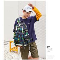 Mochila de Hombro para Hombres Estudiantes Impresada Impermeable Ideal para Viajes al Aire Libre - details 15