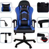 Reclinable con Cojín Lumbar y Cervical |   Respaldo Alto Acolchado |   Altura ajustable |   Ruedas Giratorias 360 °   y Reposabrazos |   Ideal Ordenador, Oficina, Videojuego o Escritorio - details 44