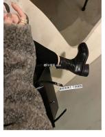 Nuevas botas finas de suela gruesa con cremallera de contracción lavadas botas cortas - details 15