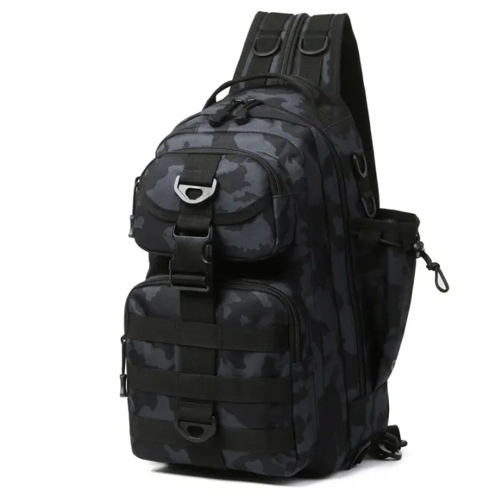 Mochila táctica militar Molle para hombre, bolso multifuncional para acampar, escalar, senderismo, un solo hombro - 1