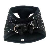 Conjunto de correa de arnés para perro, chaleco con pajarita, decoración de diamantes pequeños, arnés suave para perros pequeños y medianos - details 3