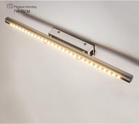 Lámpara LED de pared para espejo de baño, luz nórdica impermeable para dormitorio y sala de estar, color blanco cálido, CA 220V 110V - details 6