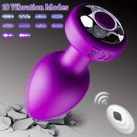 Vibrador SEXY de empaque privado para hombres, tapón anal inalámbrico con control remoto, luz LED, masajeador de próstata masculino, vibrador para juguetes sexuales - details 0