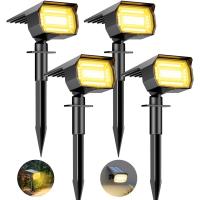 Luces Solares LED Exterior Jardin [8 Paquete/72LED], LED Exterior Solares Potente Impermeable Lampara Luz Solar Exterior Iluminacion para Suelo Exteriores, Blanco Calida - details 14