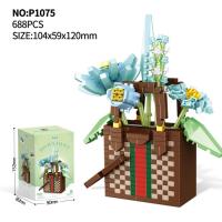 Bloques de Construcción de Cactusas Flor Eterna Bonsái Árbol Jardines Románticos Ladrillos DIY - details 44