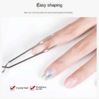 Abrazaderas Multifuncionales de Acero Inoxidable Herramienta de Manicura de Moda con Clip Cruzado - details 1