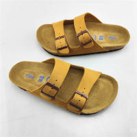 Zapatillas de cuero de vacuno, zapatillas frescas, zapatos de playa de verano, suela antideslizante suave, zapatos de pareja para hombres y mujeres - details 2