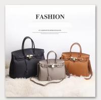 Bolso de mano de cuero genuino con patrón de lichi para mujer, Bolso grande de un hombro, capa superior, nuevo - detalles 0