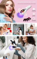 Mini lámpara de manicura recargable LED UV de mano, secador para uñas de Gel, portabilidad, herramienta de Arte de uñas - details 0