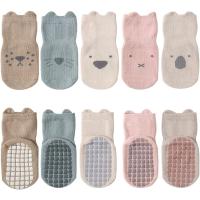 Calcetines de algodón para bebé, medias antideslizantes para Primavera y Otoño, 5 pares, 5 uds., 2024 - details 0