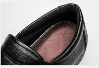 Zapatos de Cuero Genuino para Hombre Mocasines Suaves y Cómodos Calzado Plano Casual - details 20