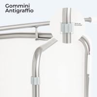 Silla Plegable para Ahorrar Espacio, Silla de Comedor para Interior y Exterior con Estructura de Acero, 42x38x78 cm (Blanco, 6) - details 21