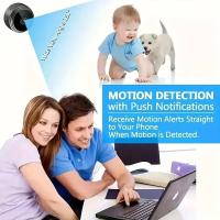 Cámara de Vigilancia inalámbrica para el hogar, Monitor de seguridad para exteriores e interiores, WiFi, Min - details 1