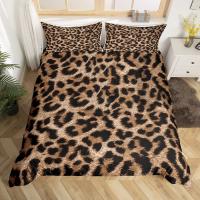 Juego de Ropa de Cama con Estampado de Leopardo Funda de Edredón de Piel de Animal para Niños Adolescentes Adultos Funda de Almohada de Poliéster con Estampado de Leopardo - details 8