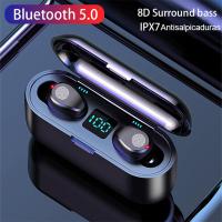 Auriculares Bluetooth inalámbricos con micrófono y estuche de carga, auriculares Bluetooth, auriculares táctiles, estéreo de alta fidelidad, deportivos, resistentes al agua, con micrófono, auriculares inalámbricos - details 1