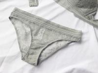 Nueva ropa interior de 4 colores para mujer, Bralette ultrafino sin aros francés, copa triangular de encaje Sexy, conjunto de sujetador de realce, sujetador y bragas de algodón - details 13