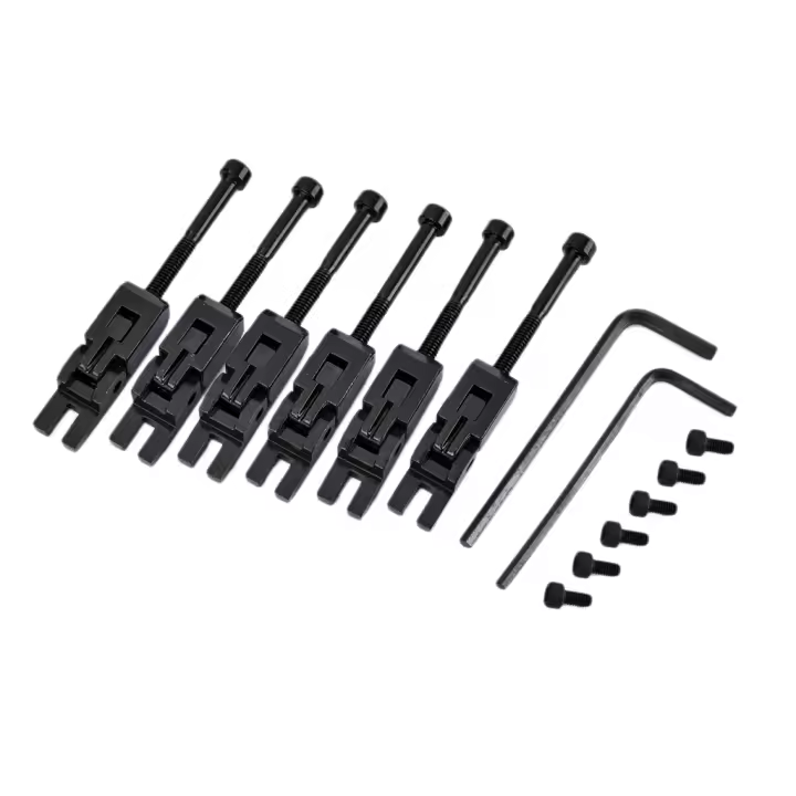 Sillines de cuerdas bloqueados para guitarra de Metal, 6 uds., para piezas de puente Floyd-Rose Tremolo - 1