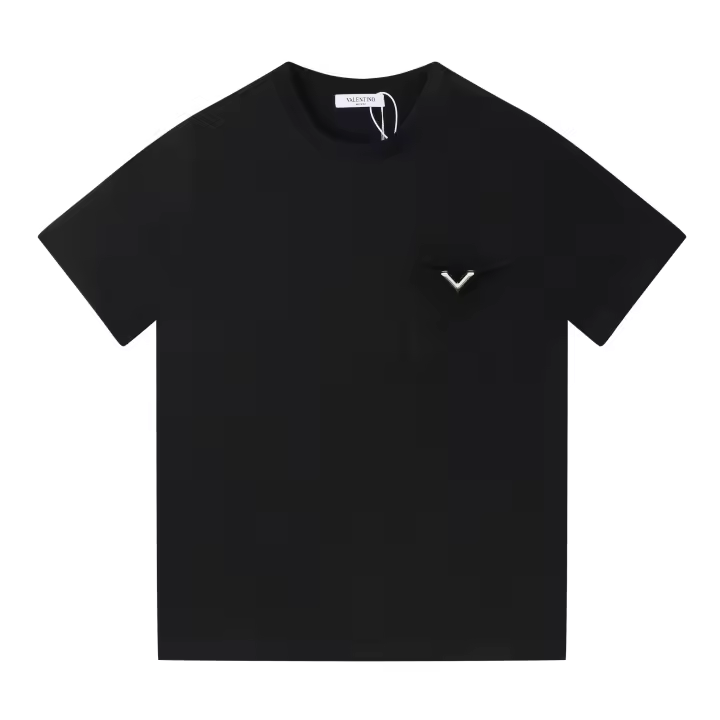 Las mejores camisas casuales básicas de moda de verano, camisetas holgadas de puro algodón para hombres y nuevas camisas de manga corta para parejas con estampados de logotipos en la parte delantera. - 1