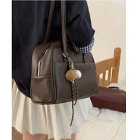 Bolso de Hombro para Mujer Moderno Coreano Gran Capacidad, Diseño Versátil Retro, Ajuste Comodo para Uso Diario y Casual (Color Sólido, Estilo Retro) - details 5