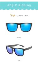 Gafas de sol para niños y niñas, gafas de sol polarizadas para niños, gafas cuadradas de seguridad de silicona para bebés, gafas UV400 - details 7