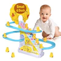Pista de carreras de pato eléctrico para niños, juego de juguetes de montaña rusa, música ligera, regalo educativo - details 1