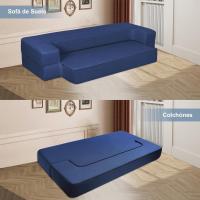 70 x 190 cm Sillón Cama Plegable, Sofá Cama Plegable con Espuma de Memoria y Almohada, Colchón de Suelo para Yoga, Oficina, Salón, Futon Sofá Cama Portada Lavable Unos, Gris Claro - details 11