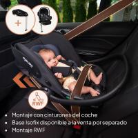 coche para bebés 40-87 cm i-Size puntos protección lateral Portabebés, Orientación trasera cinturón de seguridad de 3 - details 2