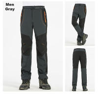 LNGXO Pantalones de Vellón para Invierno Cálido, Impermeable, Suave y a Prueba de Viento para Senderismo, Acampada, Escalada, Esquí Gris - details 17