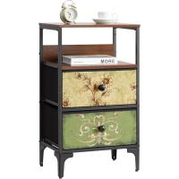 Cómoda, Cómoda para Dormitorio, Unidad de Almacenamiento, Armario con 12 cajones de Tela, Muebles de Dormitorio, cómoda para Cocina, Oficina, Pasillo, Estilo rústico - details 16
