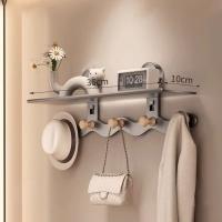 Ganchos de puerta con ventosa sin perforaciones, con 5/6 ganchos, decoración de entrada, perchas de ducha, multifuncional, fuerte soporte de carga - details 6
